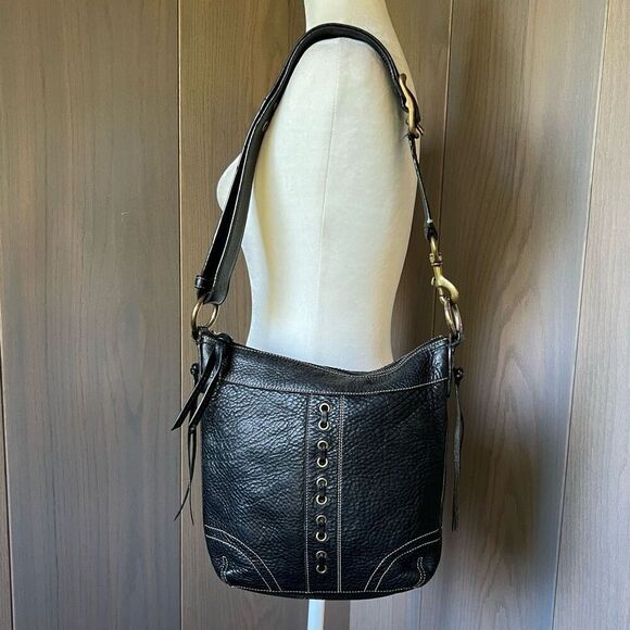 COACH Leather Chelsea Crossbody Shoulder Bag Black 10399 - Picture 13 of 14